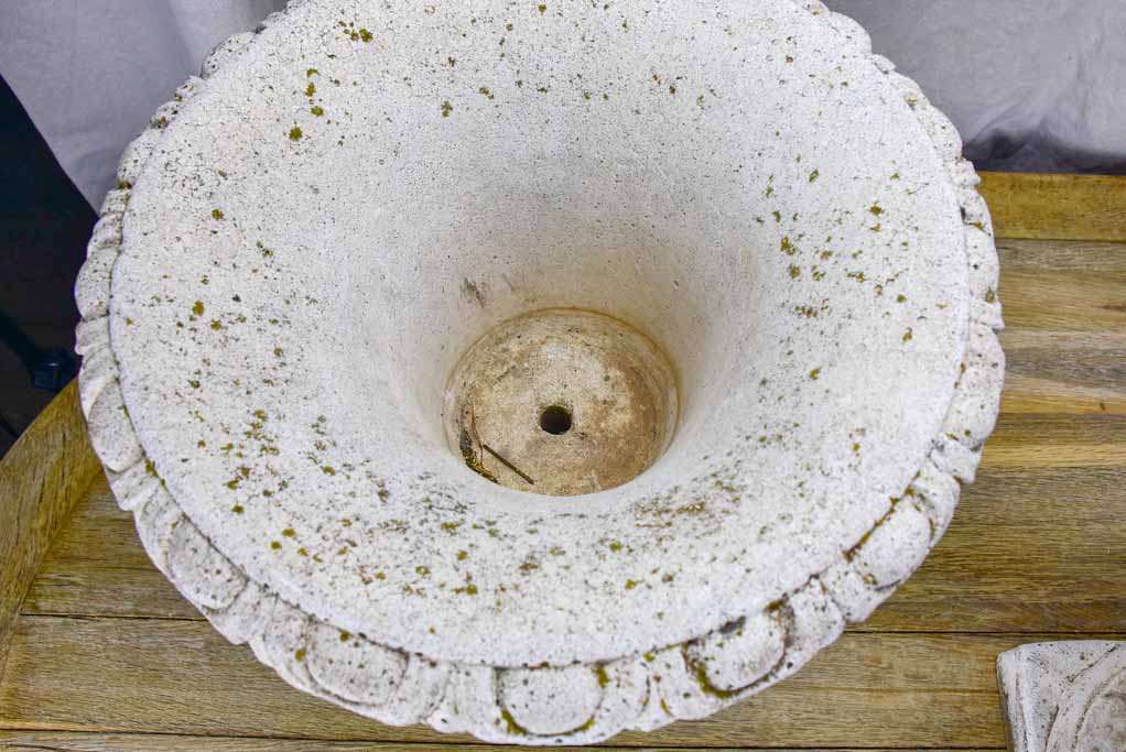 Pair of vintage Medici style planters - concrete (3 pairs available)
