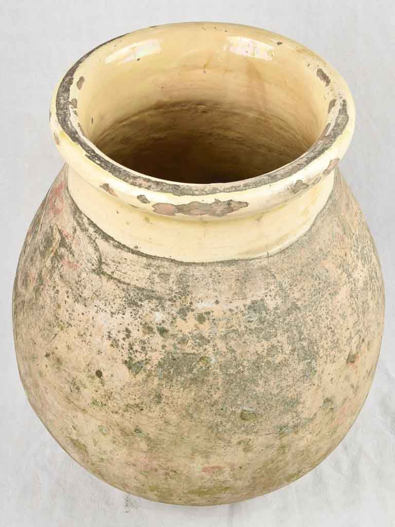 Small 19th century olive jar / Biot 24"
