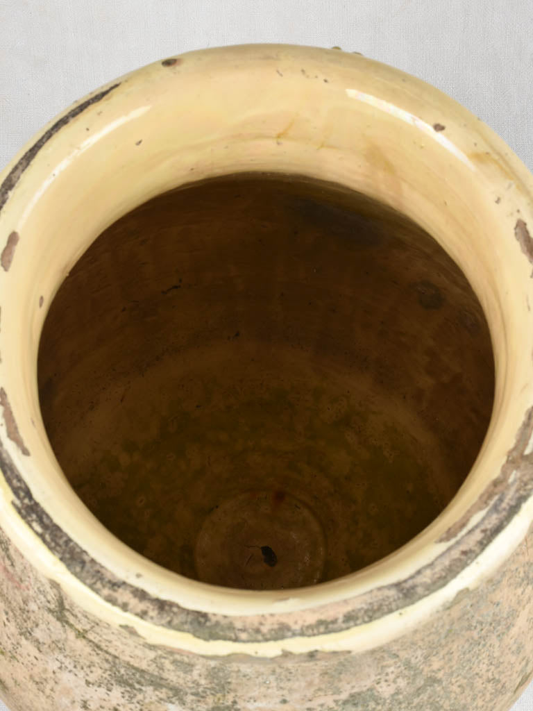 Small 19th century olive jar / Biot 24"