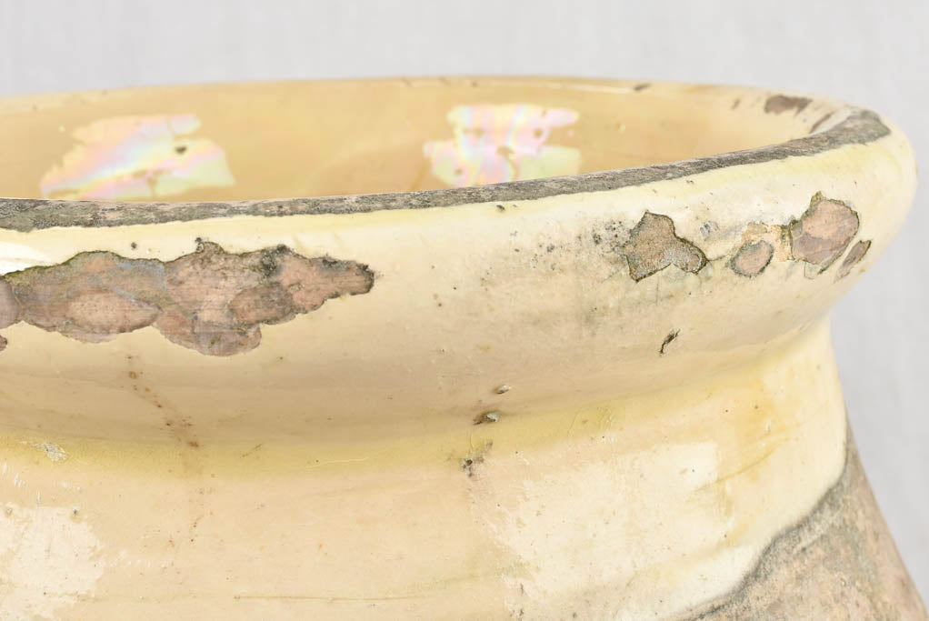 Small 19th century olive jar / Biot 24"