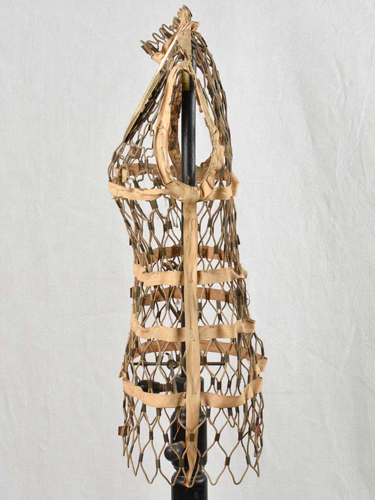 Antique French netted mannequin 57"