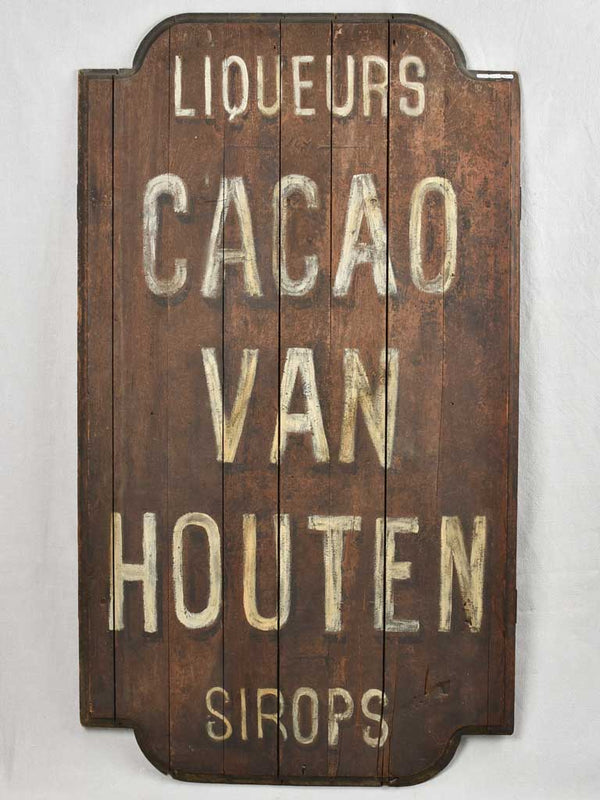 Vintage Hand-Painted Wooden Epicerie Sign
