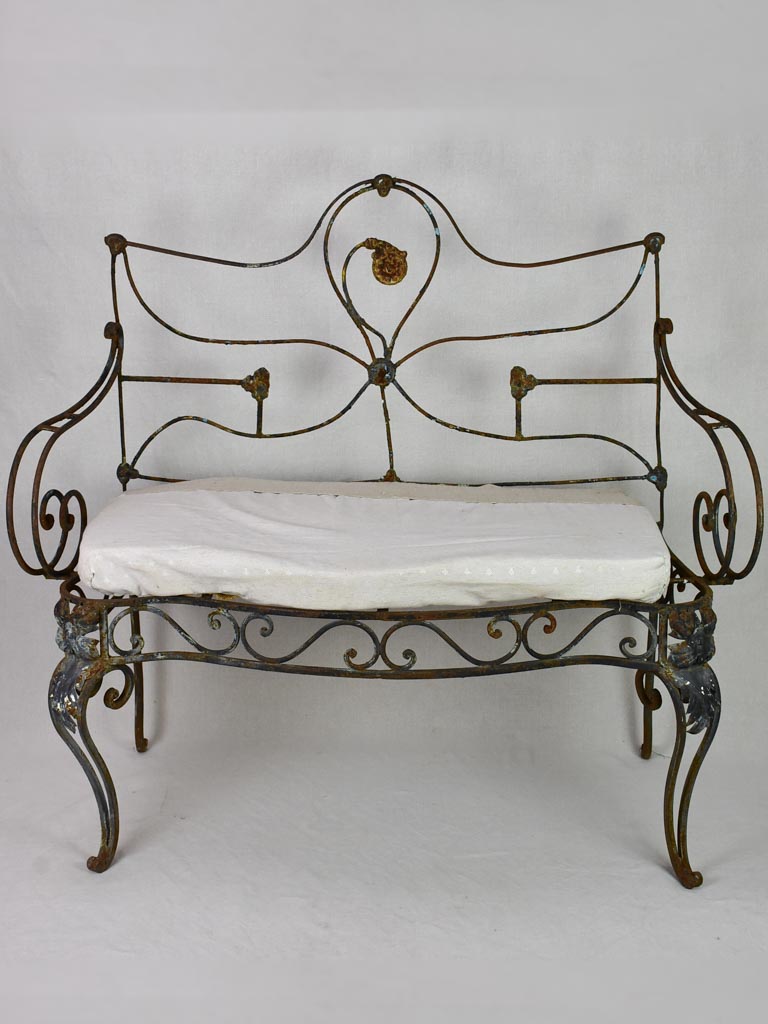 Antique French armchair / garden day bed