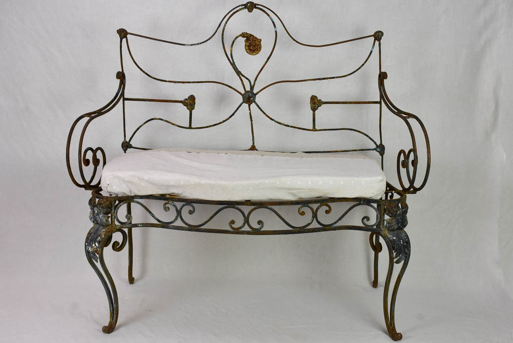 Antique French armchair / garden day bed