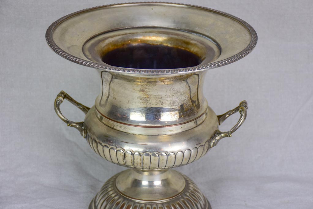Antique English silver plate champagne bucket