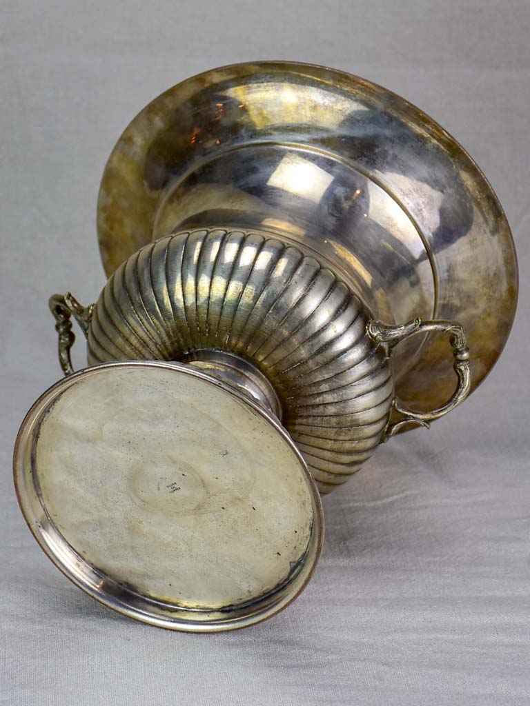 Antique English silver plate champagne bucket