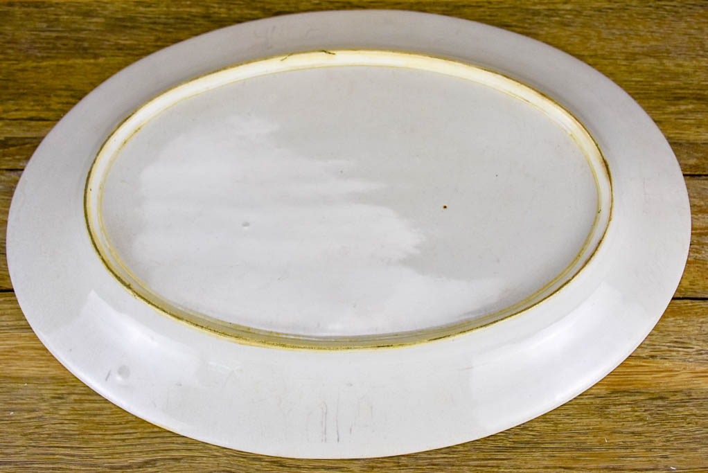 Classic old-world style oval platter