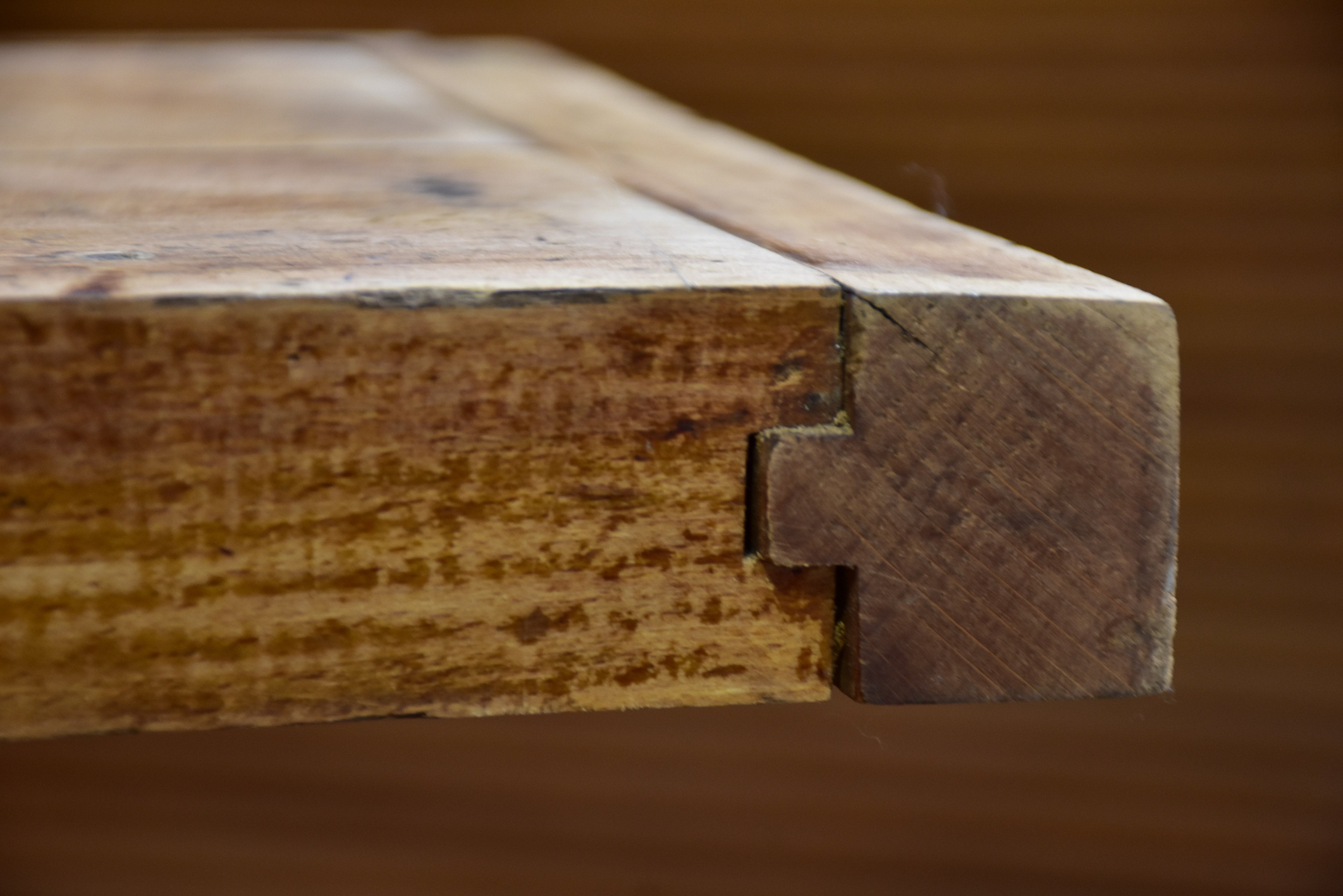 Vintage French carpenter's work bench - branded
