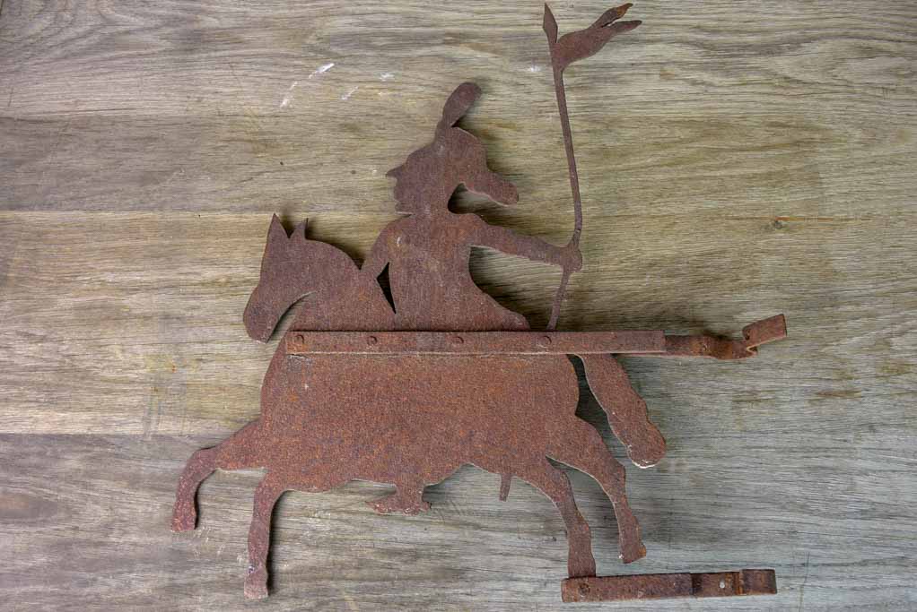 Antique French weathervane - knight / chevalier