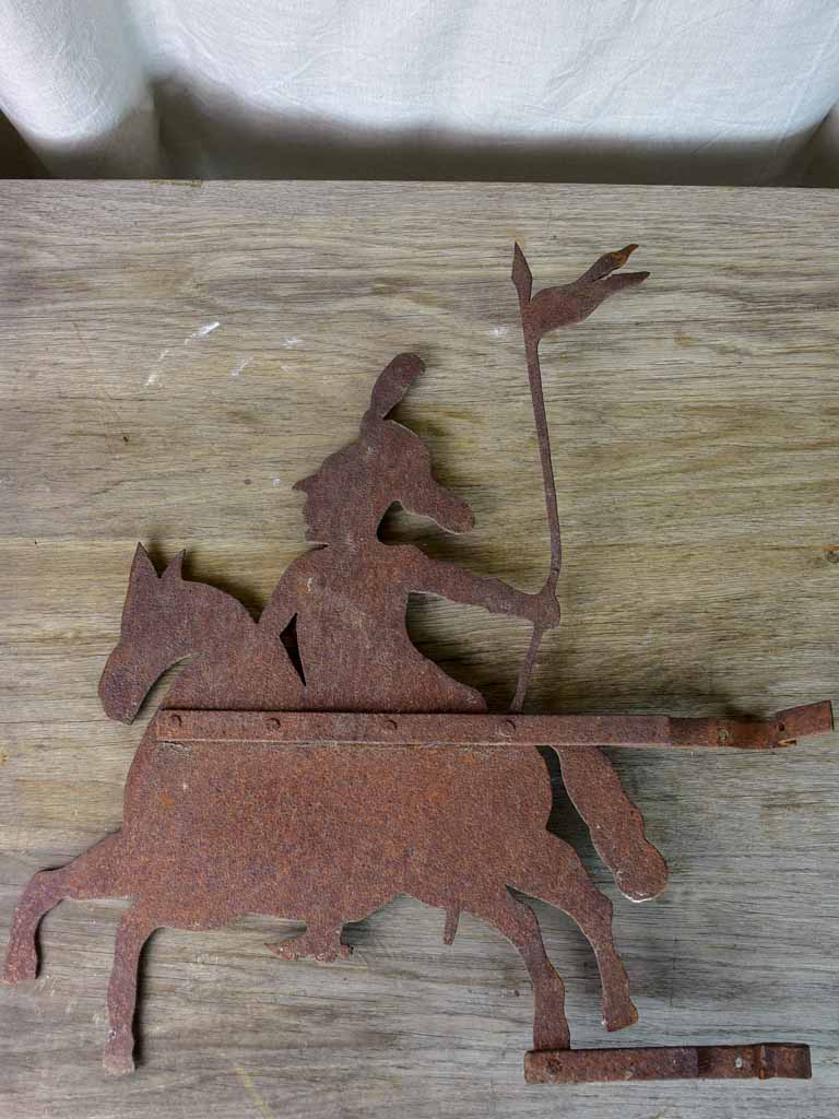 Antique French weathervane - knight / chevalier