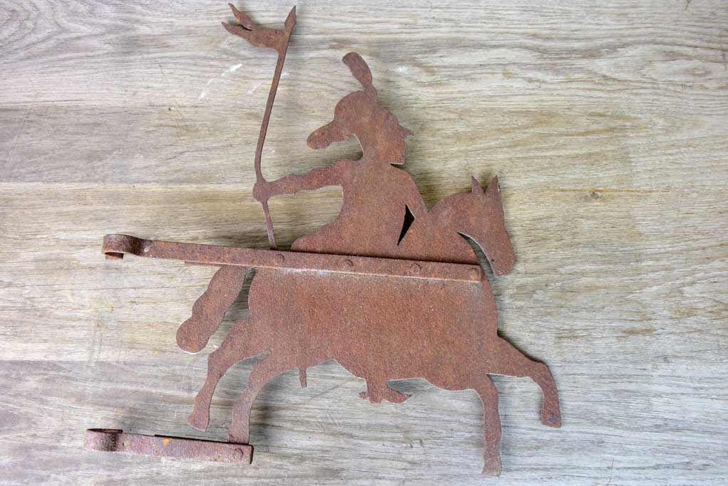Antique French weathervane - knight / chevalier