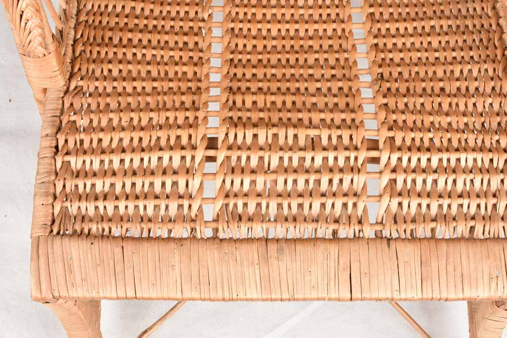 Large vintage wicker armchair - Madeira