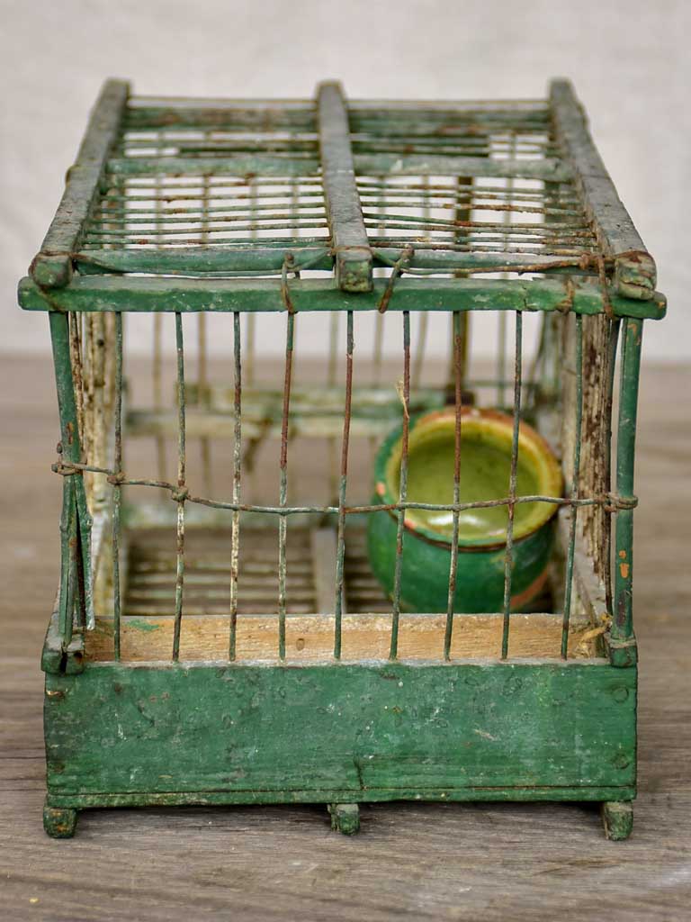 Very small antique French birdcage