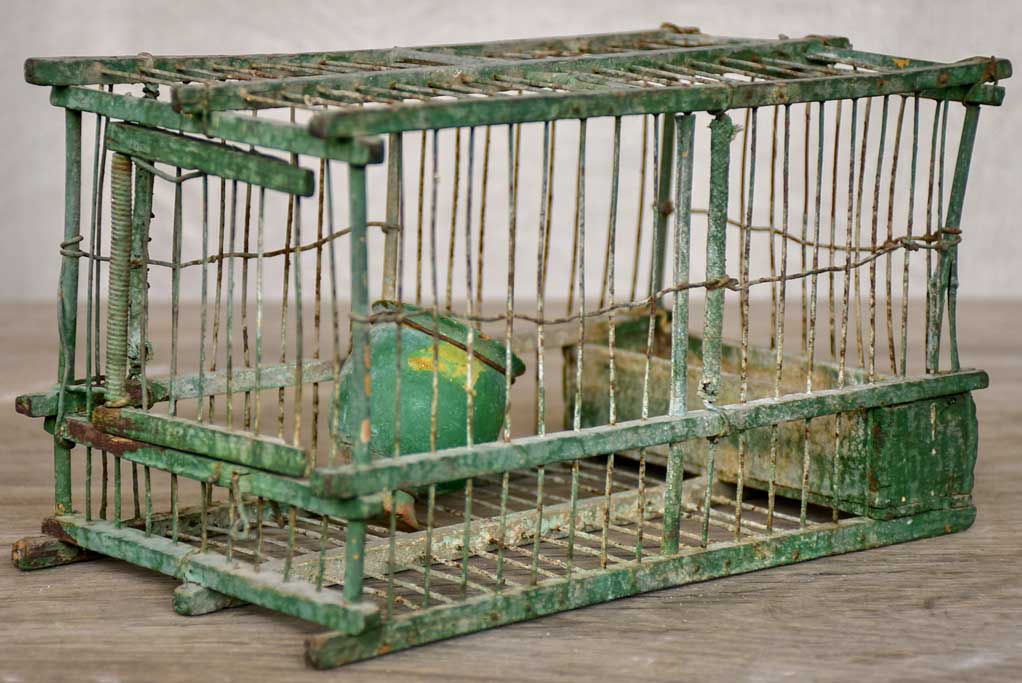 Very small antique French birdcage