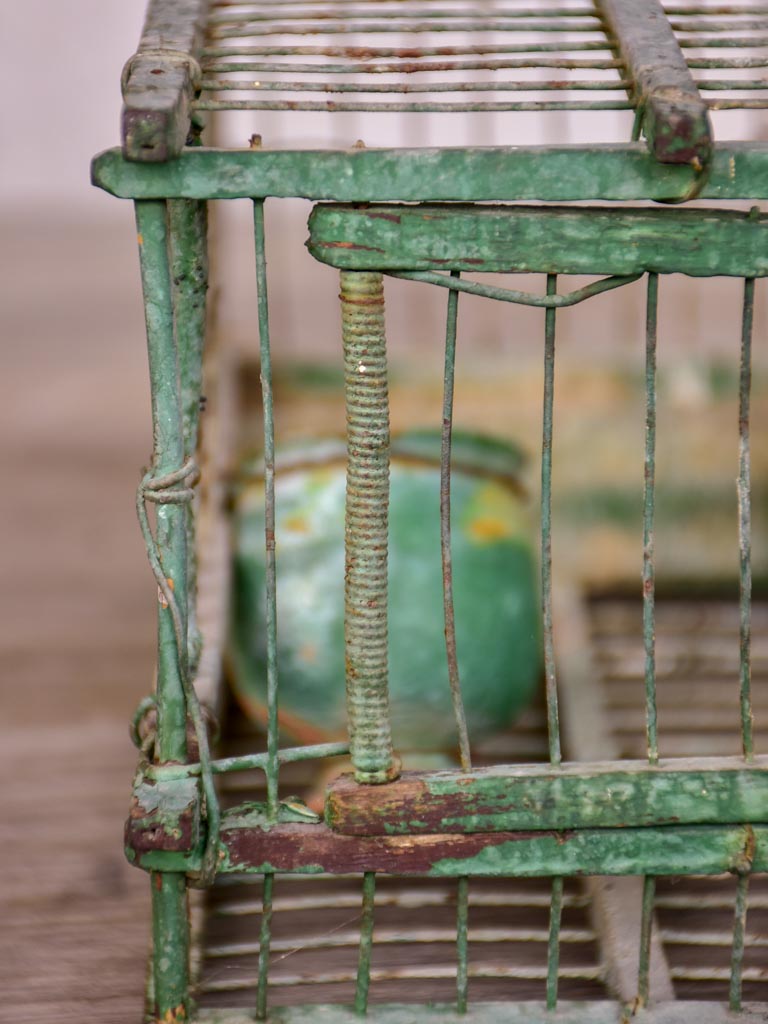 Very small antique French birdcage