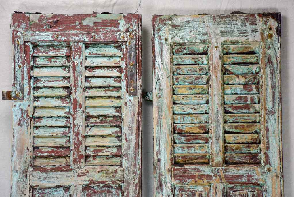 Pair of rustic French shutters