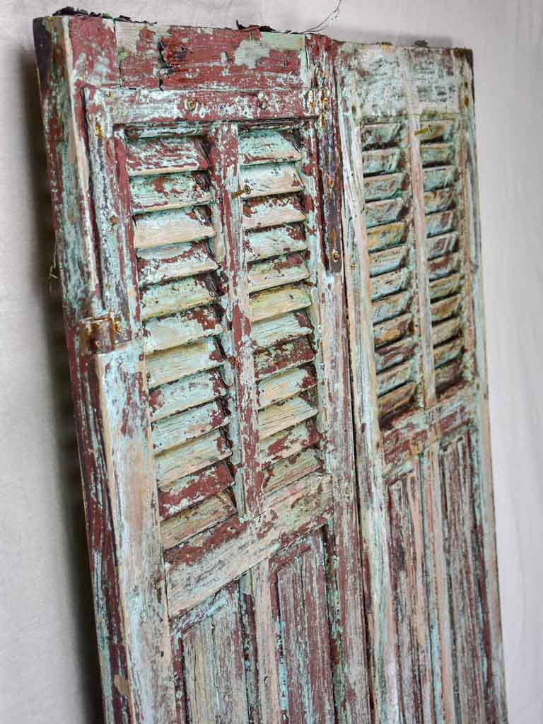 Pair of rustic French shutters
