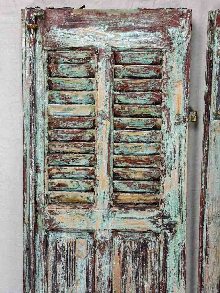 Pair of rustic French shutters