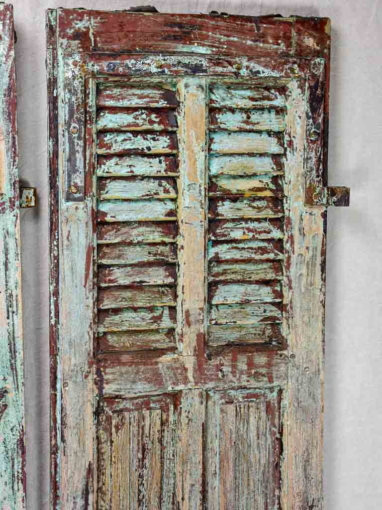 Pair of rustic French shutters