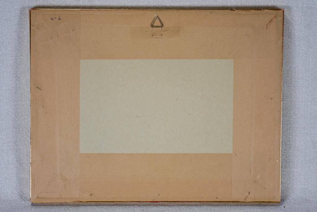 Antique watercolor village landscape signed M.M - Maurice Molinetti (1894-1950) 9½" x 12¼"