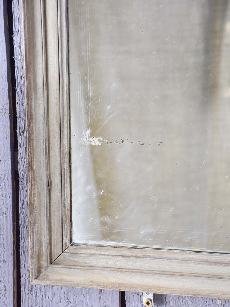 Large early 20th Century French mirror with painted frame and original glass 33" x 46½"