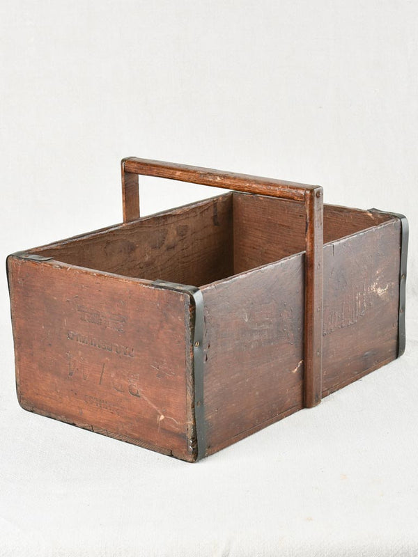 Vintage wooden artist's tool storage box