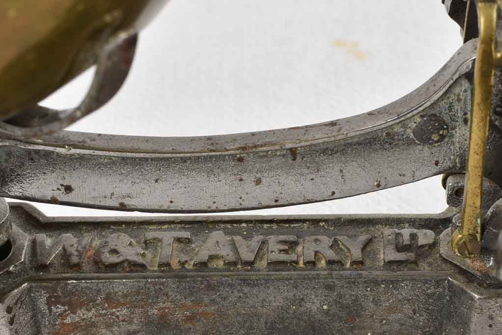Antique French weigh scales w/ weights - pounds 19"