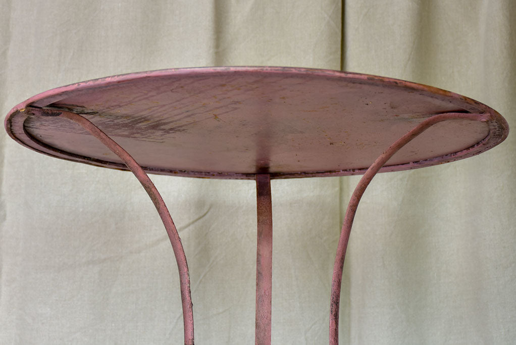 Pink French garden table - late 19th / early 20th Century