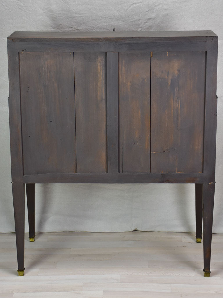 Louis XVI secretaire / antique French desk with black patina