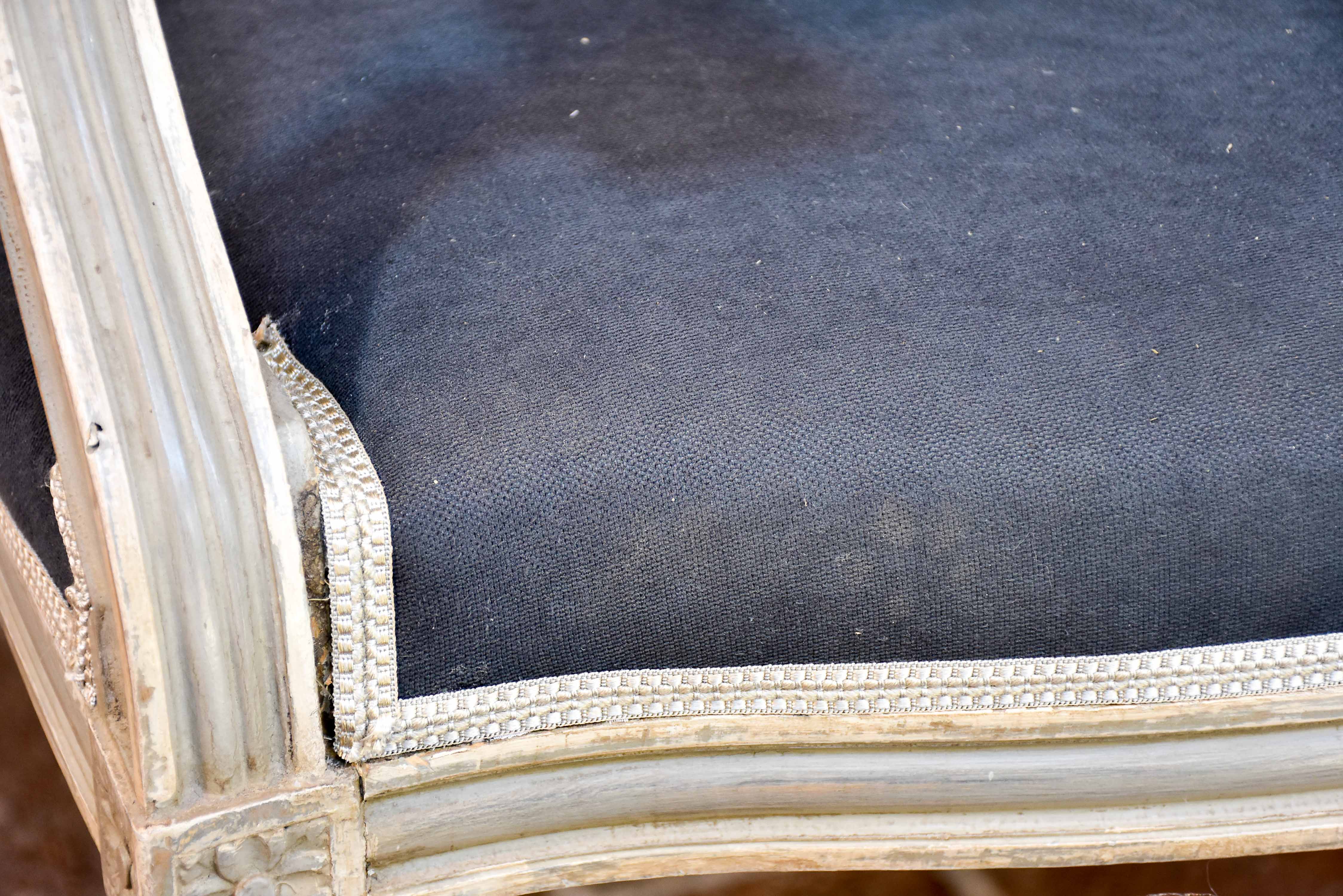 Pair of antique Louis XVI medallion armchairs