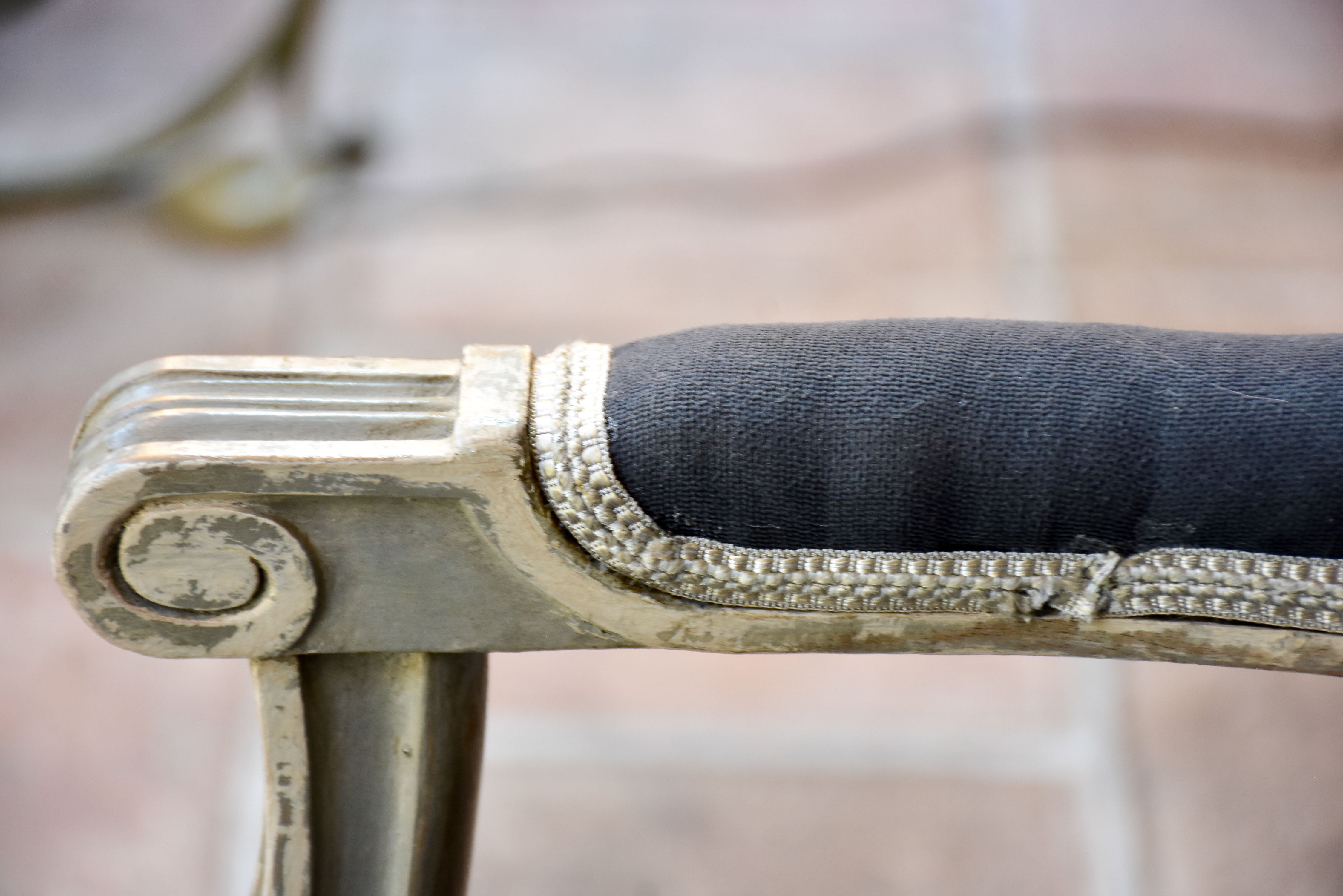 Pair of antique Louis XVI medallion armchairs