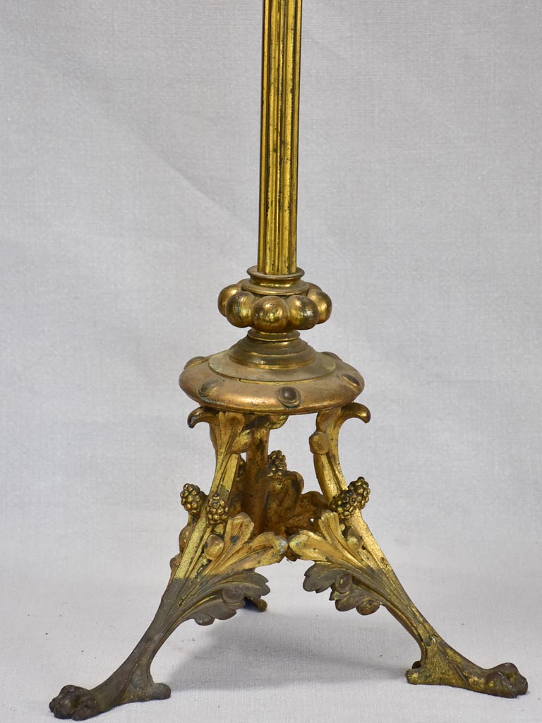 Large nineteenth-century religious altar candlestick 35"