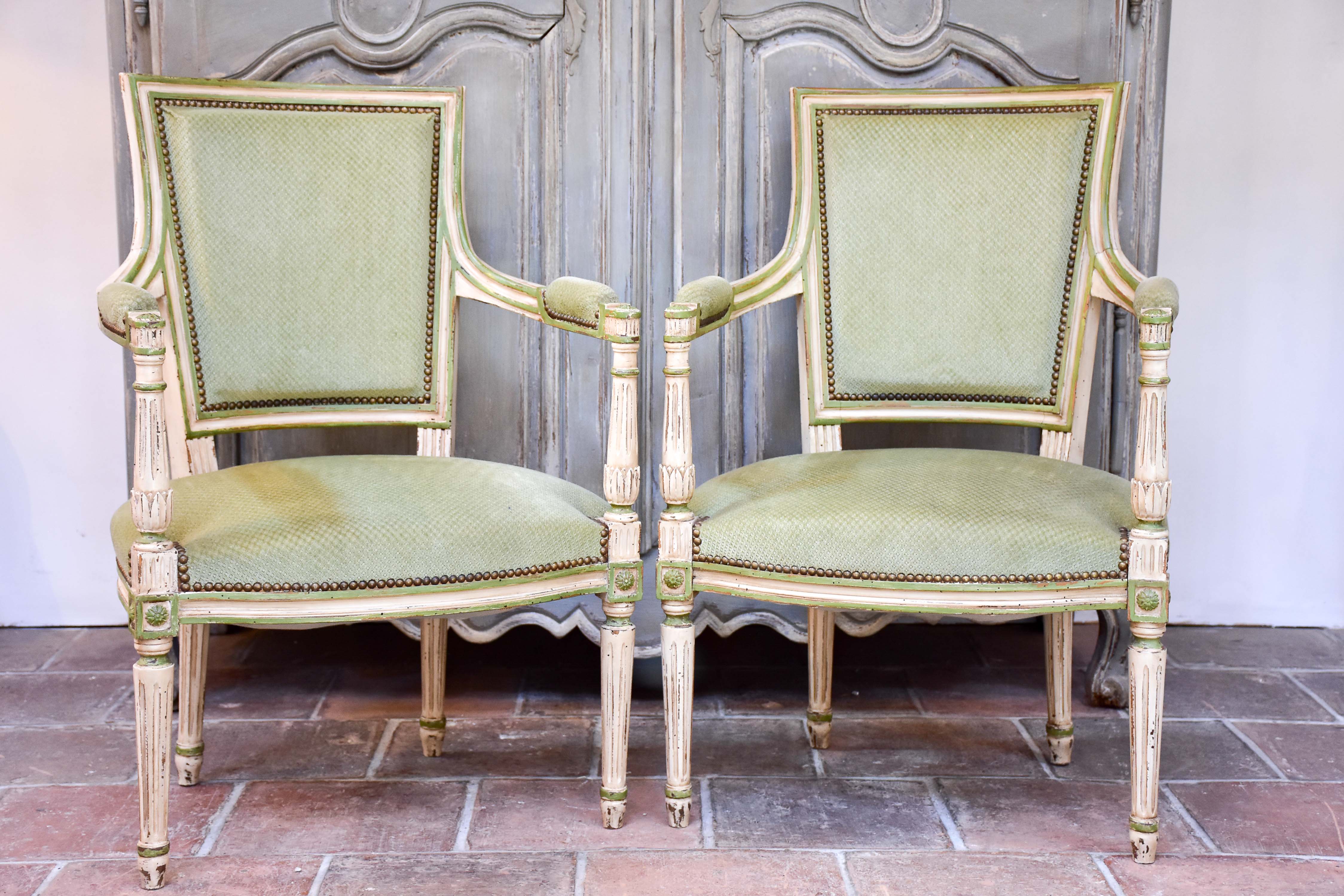Pair of Louis XVI / Directoire armchairs