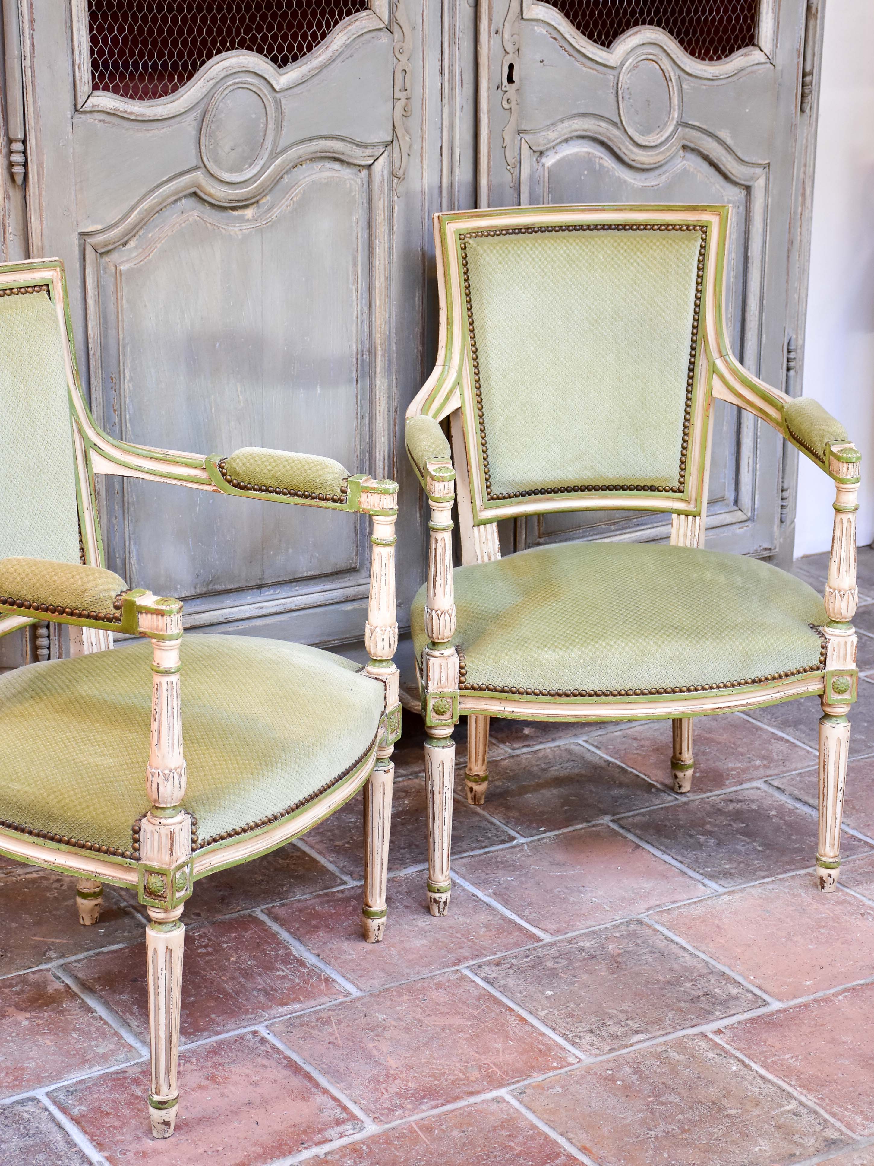 Pair of Louis XVI / Directoire armchairs