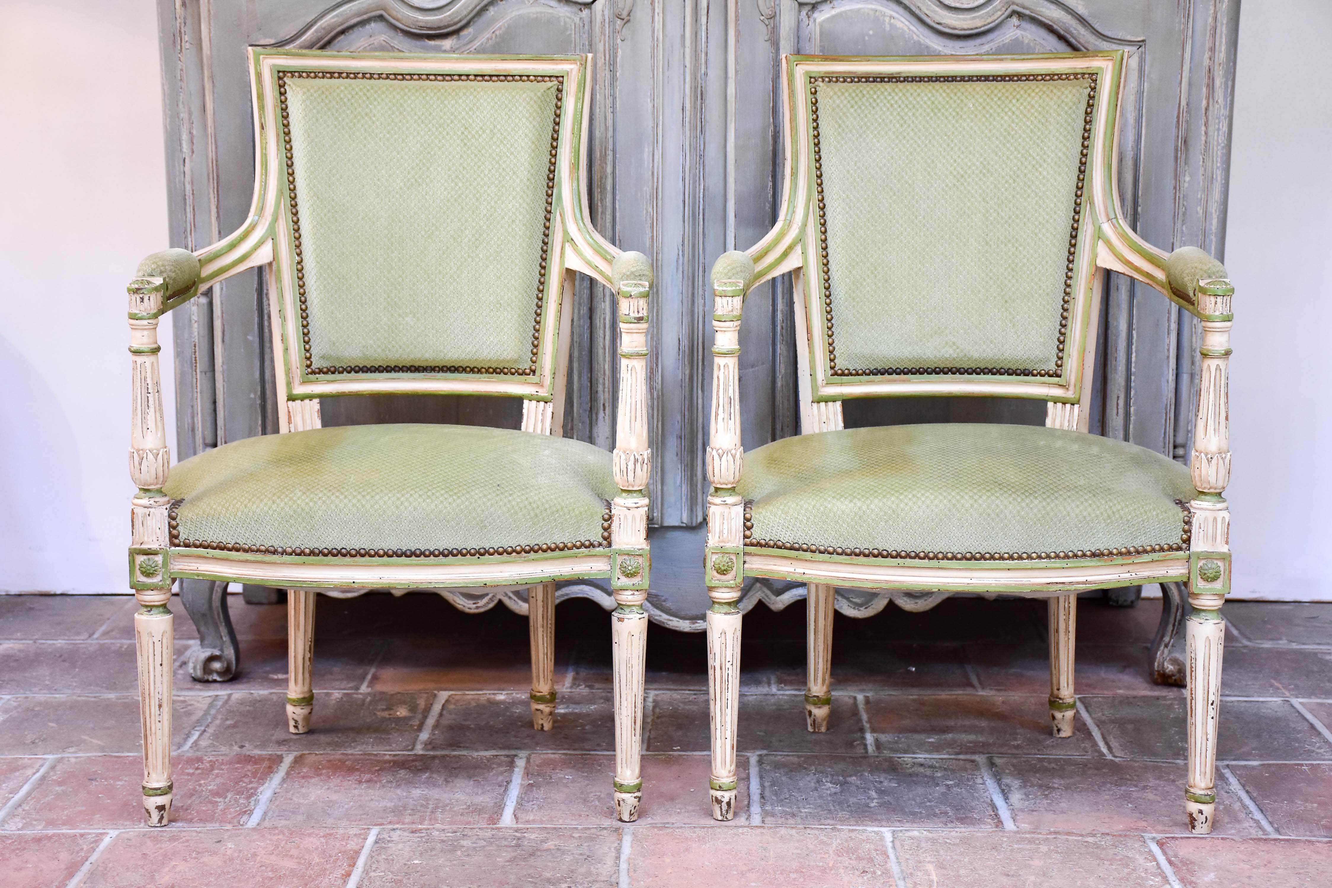 Pair of Louis XVI / Directoire armchairs