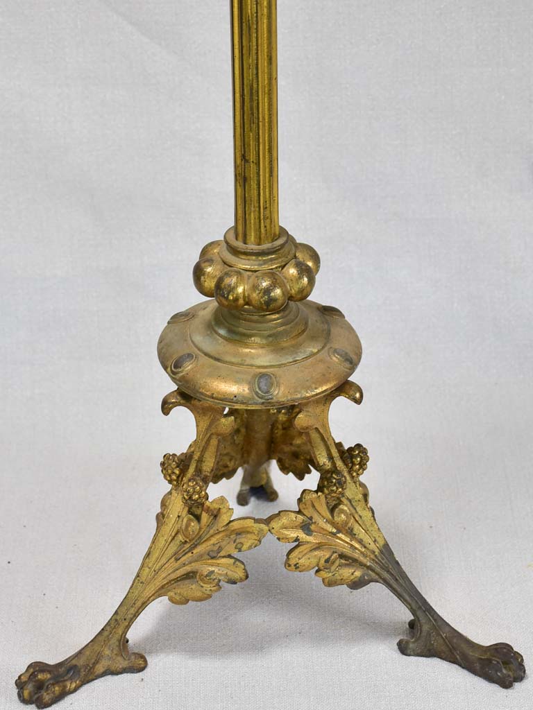 Large nineteenth-century religious altar candlestick 35"