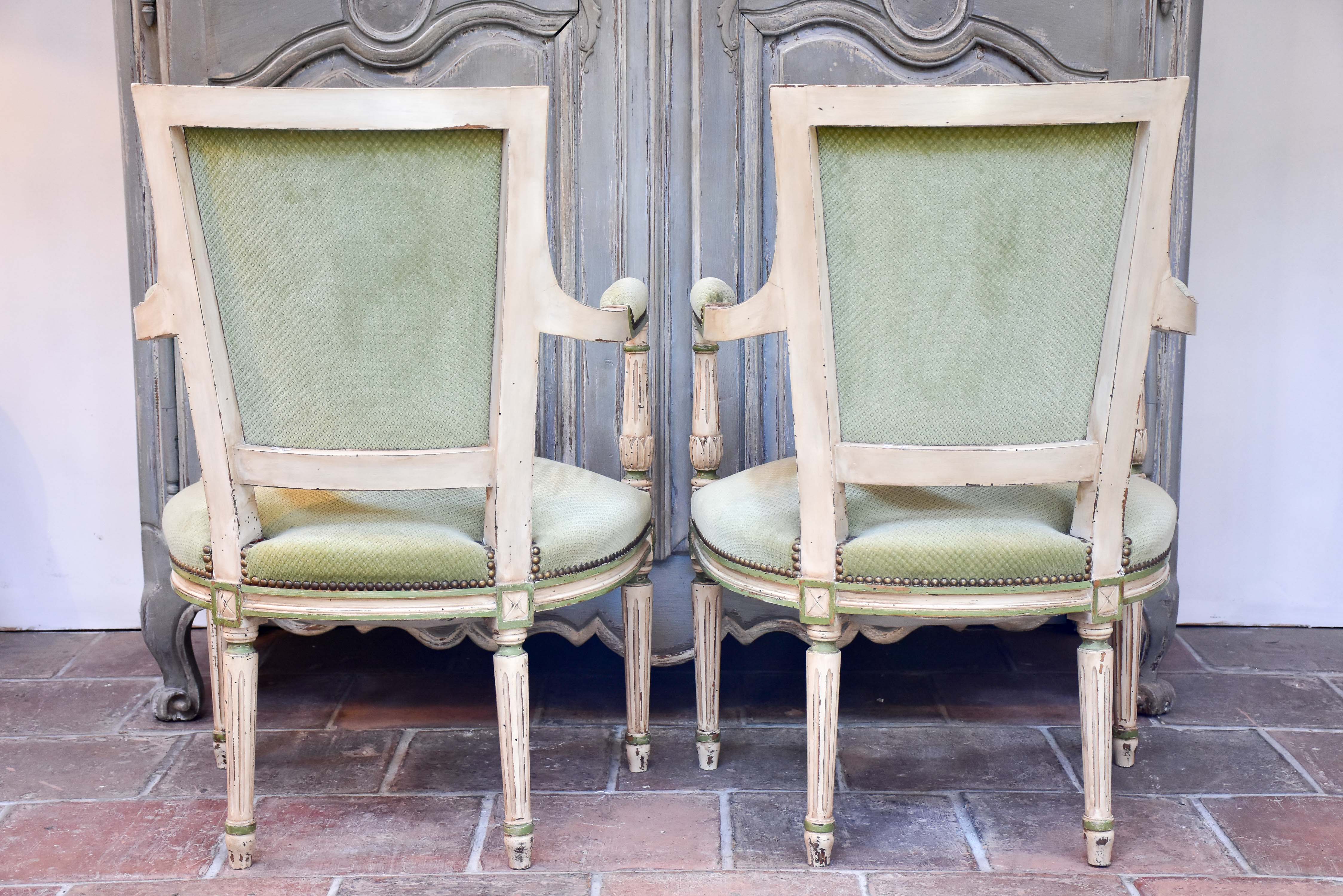 Pair of Louis XVI / Directoire armchairs