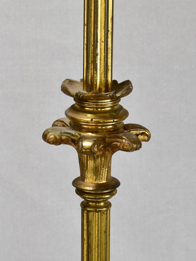 Large nineteenth-century religious altar candlestick 35"