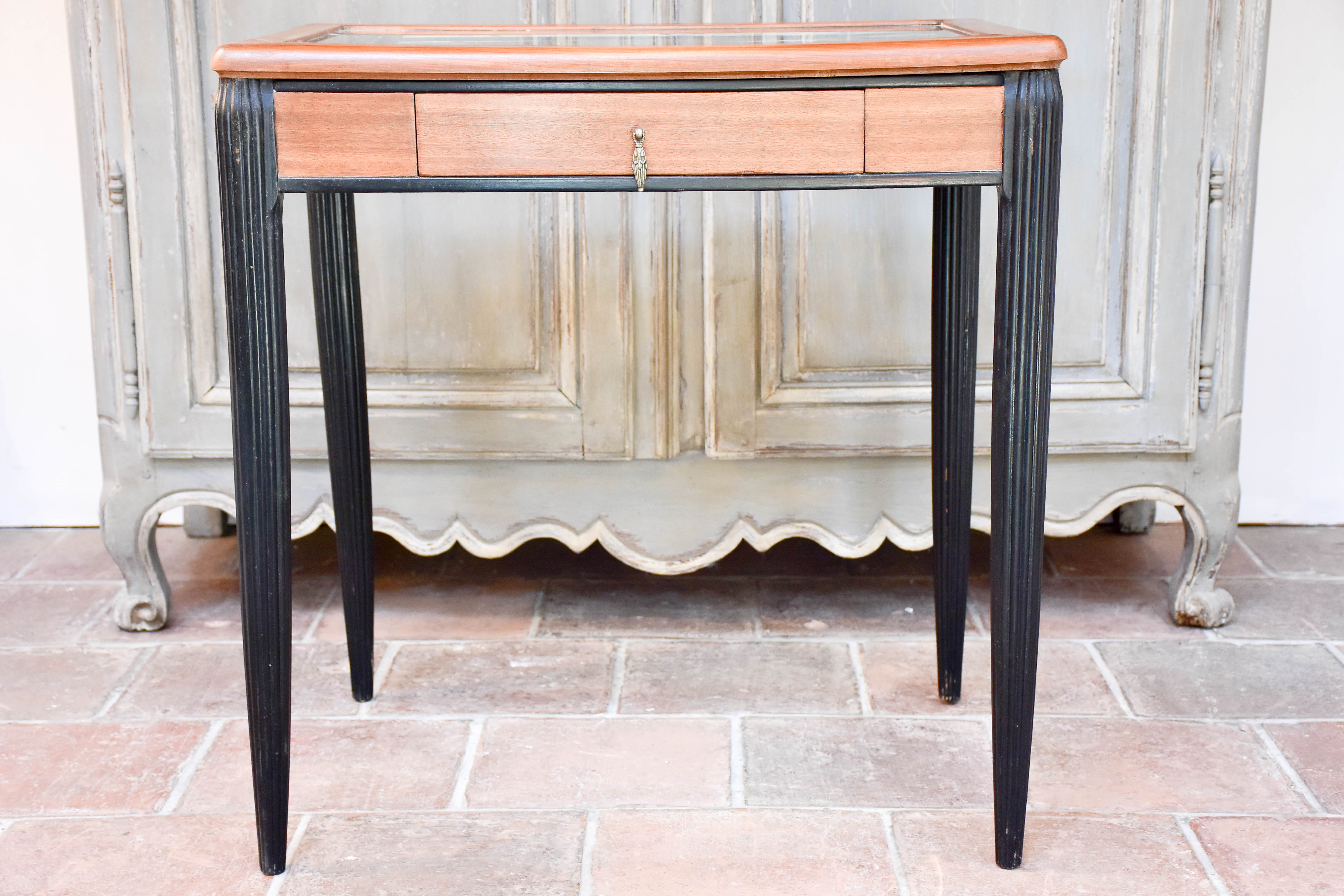 Art Deco Thonet mirrored table attributed to André Groult