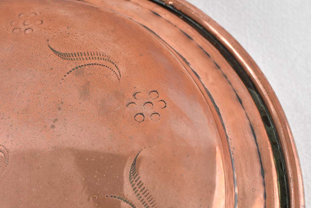 Napoleon III copper bed warmer 43"