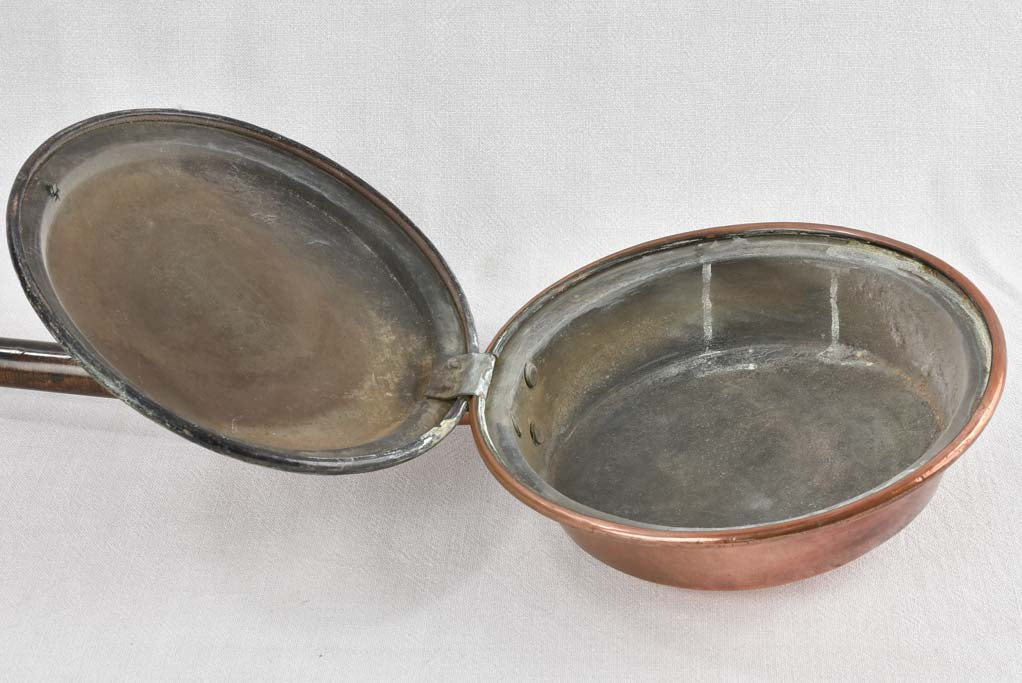 Napoleon III copper bed warmer 43"