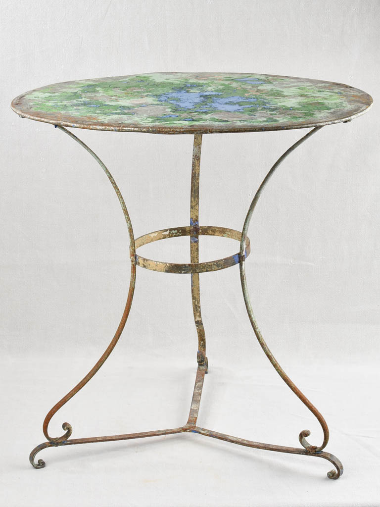 Picture of Antique French metal garden table - round – Chez Pluie