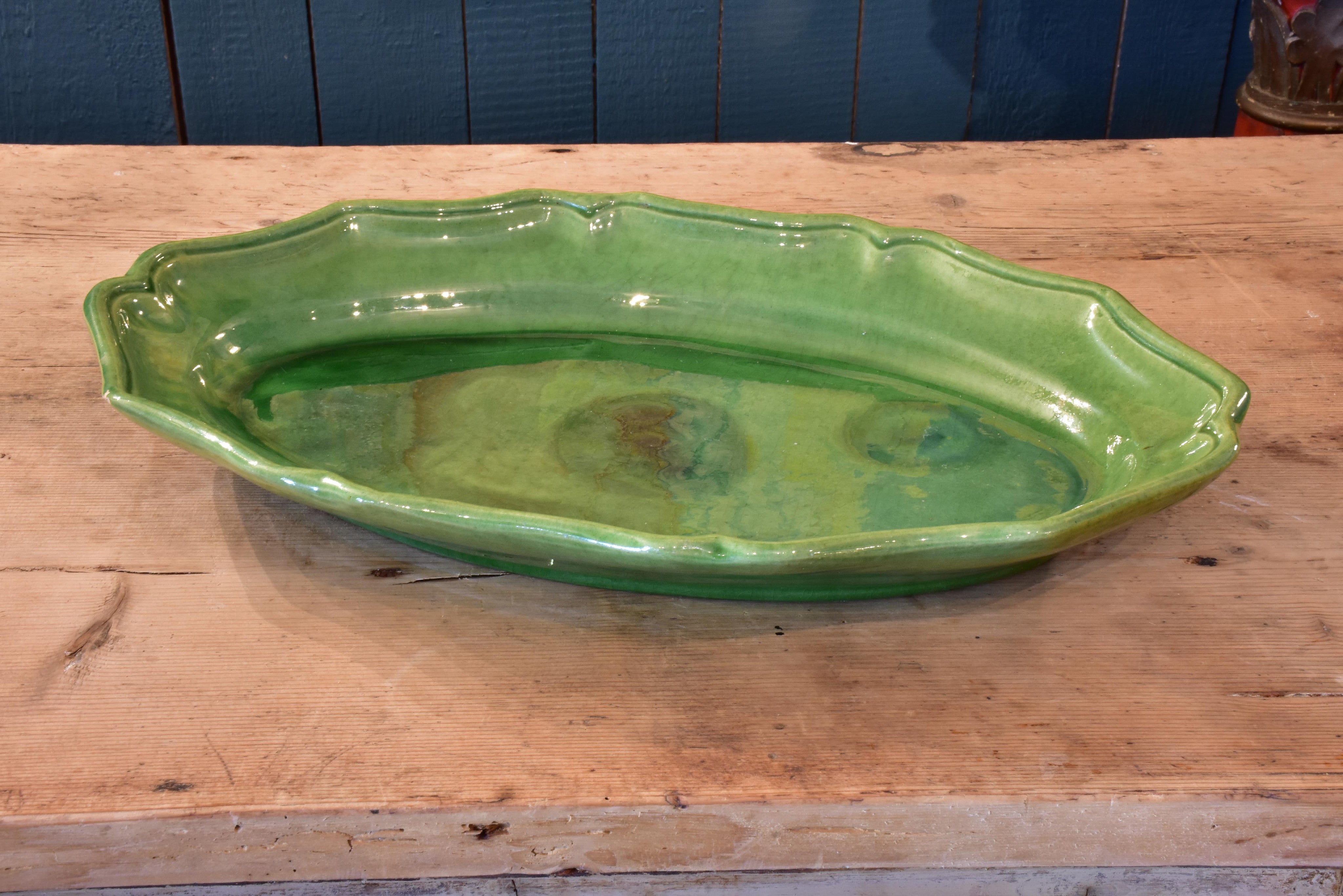 Biot green dinner service