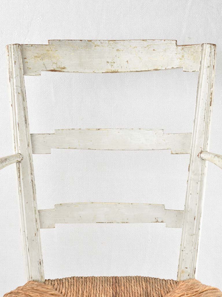 Traditional worn-out Provence armchair