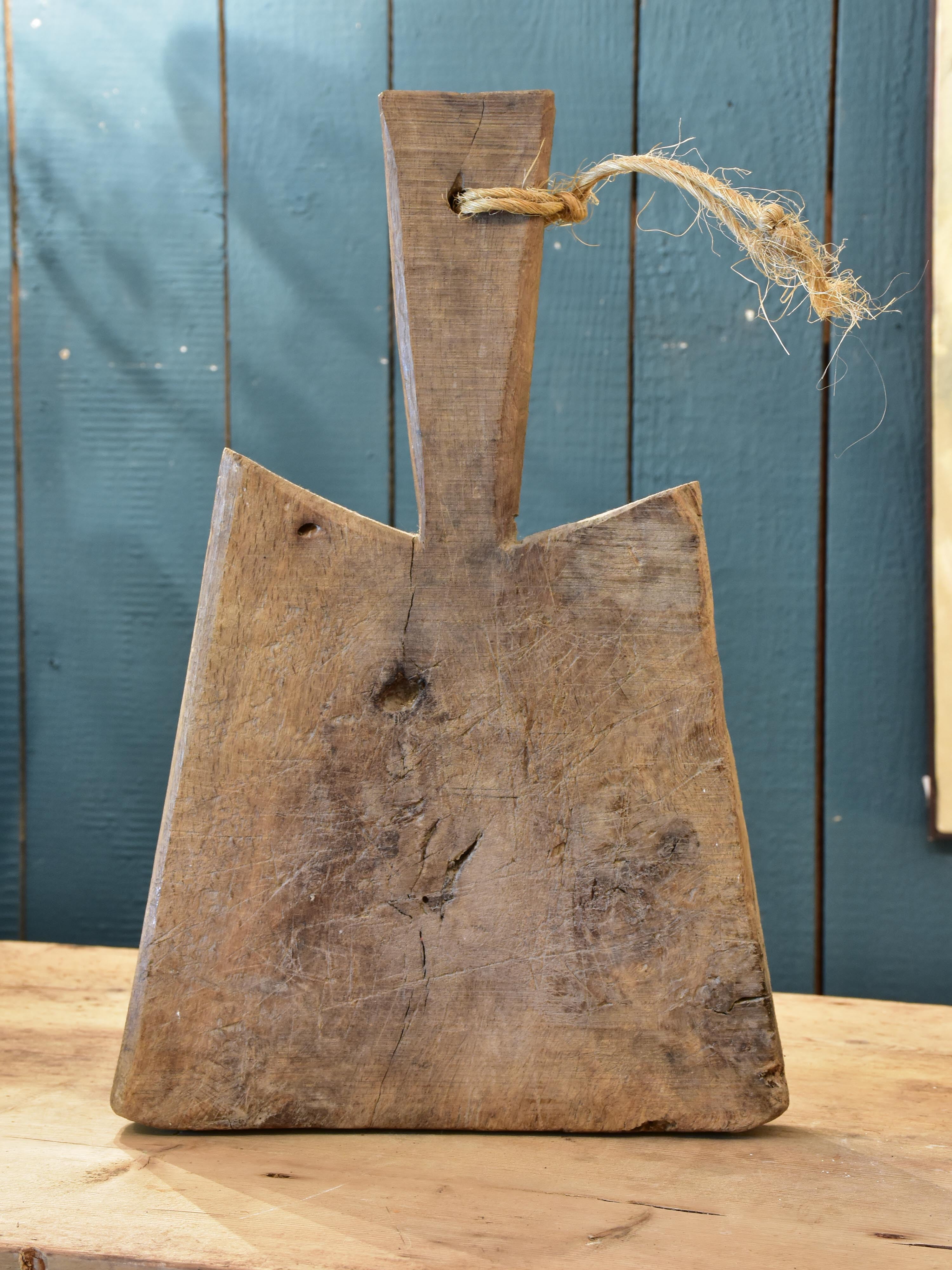 Cutting board with angled top