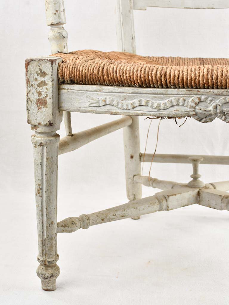Historic French straw chair