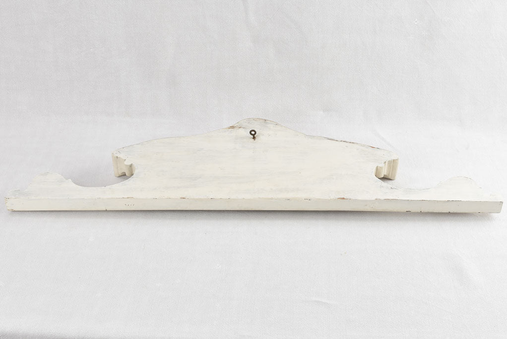 Nineteenth Century Beige Walnut Pediment