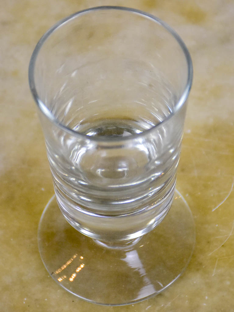 Set of 8 French bistro wine glasses - 1940's