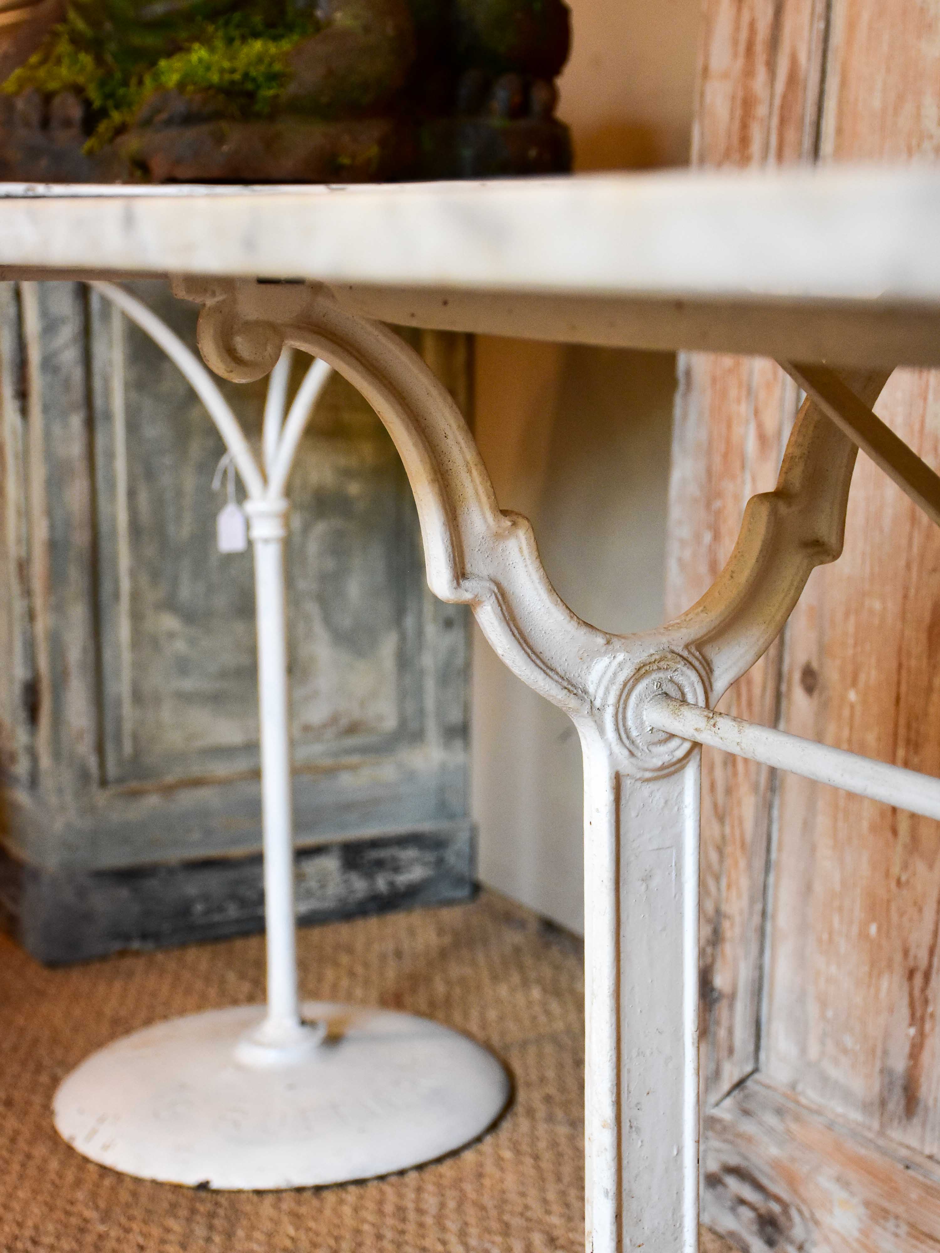 Antique French marble bistro table