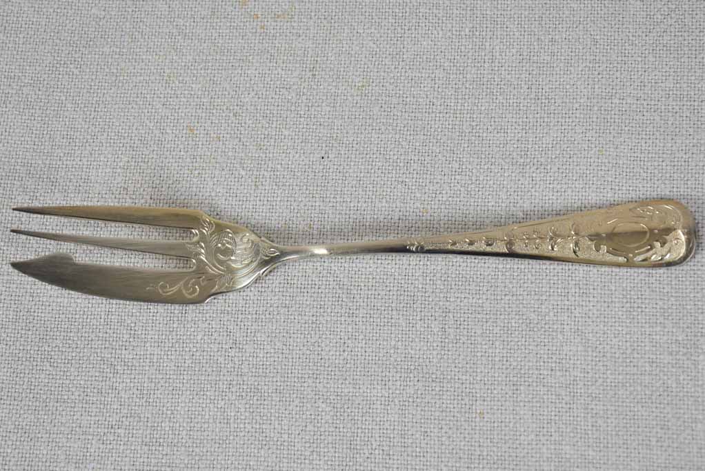 Set of 12 silverplate fish forks - WMFN hallmark